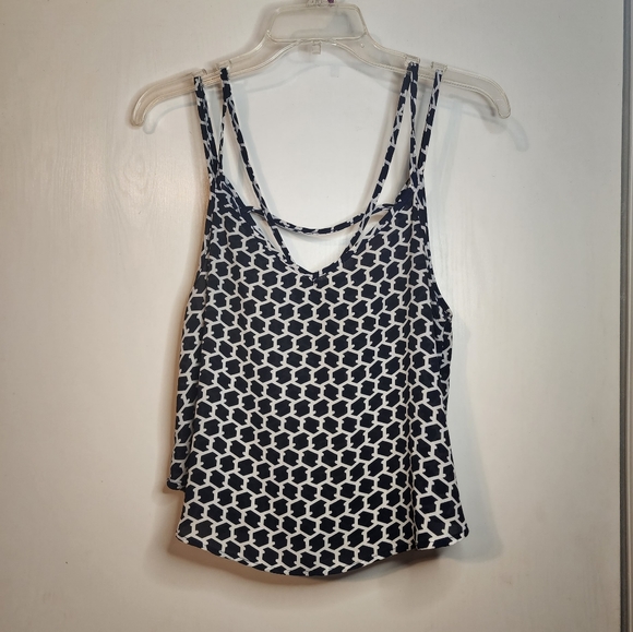 Agaci Black and White Strappy Blouse - Picture 3 of 5